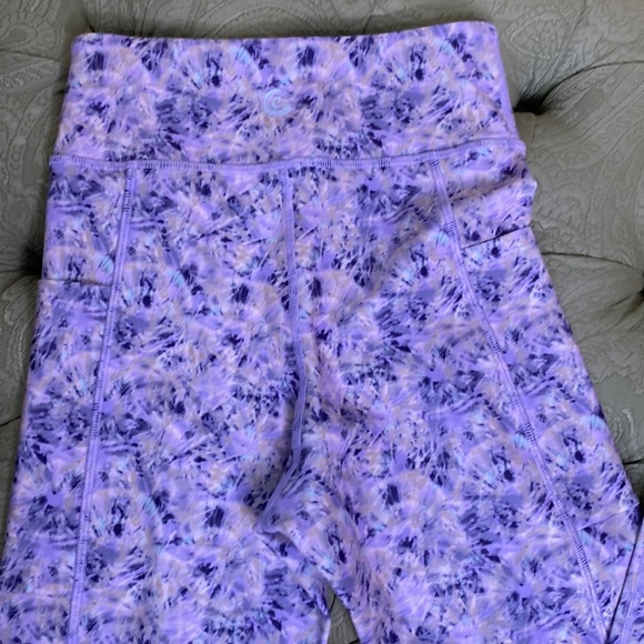 Johnny Was Calme Size XS Leggings Purple Starburst NWT Retail $149 - Picture 7 of 11
